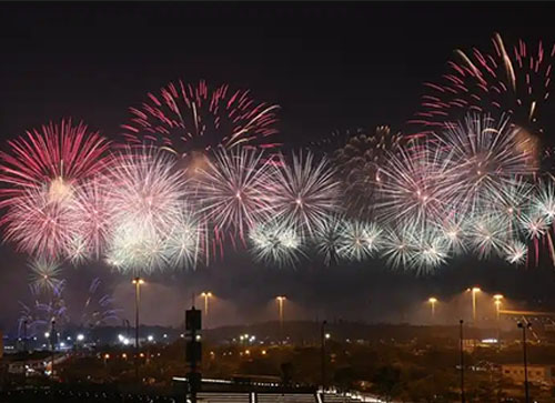 南漳县焰火晚会